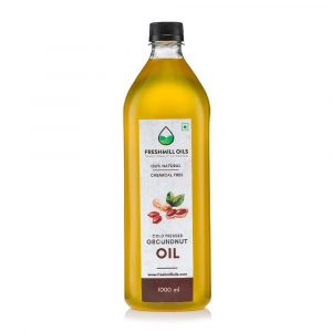 Freshmill Cold Pressed Groundnut Oil 1000ml Front-01