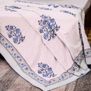 Blue Corsage Jaipuri Cotton Dohar- 1