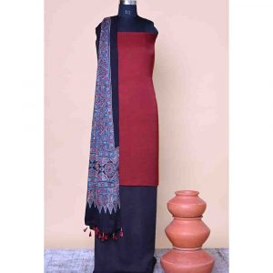 Madhagalo Indigo Modal Silk Ajrakh Dupatta- 24