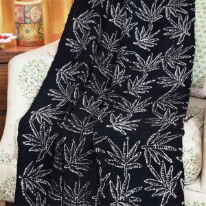 Maidenhair Fern Handloom Sofa Throw Blanket- 3
