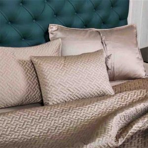 Mountain Brown 400TC Cotton Plain Quilted Bed Cover Set- 12