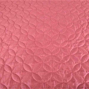 Pink Blush 400TC Cotton Plain Quilted Bed Cover Set- 40