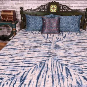 Tree Impression Tie _ Dye Kantha Bed Cover- 2