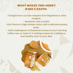 Sheesham honey listing