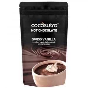 Swiss Vanilla Hot Chocolate 100g – Front (1)