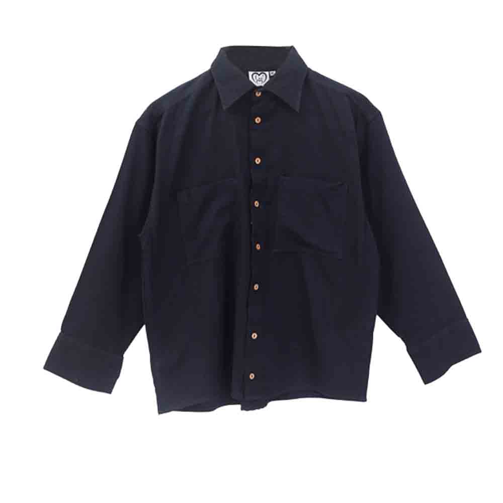 MALEEMA | Weavers Handloom Shirt | Black - MyNiwa