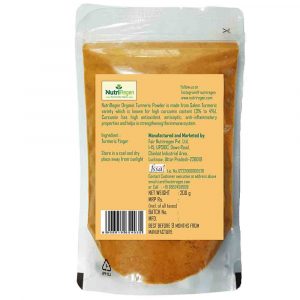 NutriRegen Organic Turmeric Powder back