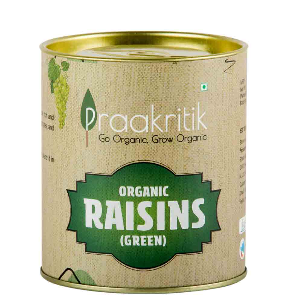 PRAAKRITIK | Organic Green Raisins | 200gm - MyNiwa