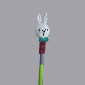 Set of 3 Handcrafted Amigurumi Pencil Topper Bunny _Random Color 2