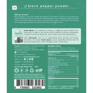 Black Pepper Powder Back Sticker New