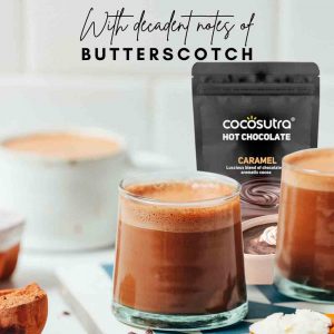 Cocosutra Caramel Hot Chocolate Lifestyle Image