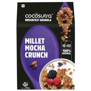 Cocosutra Millet Mocha Crunch Granola 300g Front