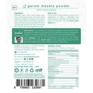 Garam Masala Back Label New