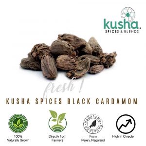 Kusha Spices Black Cardamom USP