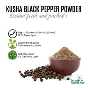 Kusha Spices Black Pepper Freshly Ground