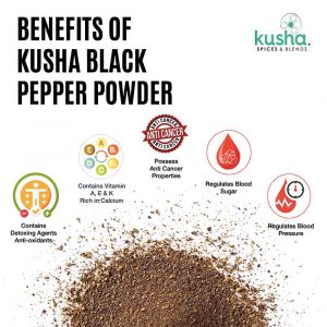 Kusha Spices Black Pepper Powder Health Benefits