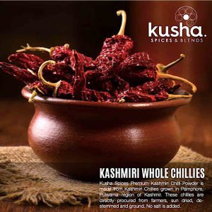 Kusha Spices Premium Kashmiri Chilli Powder – Made From
