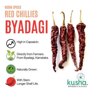 Kusha Spices Red Chillies Byadagi – USP