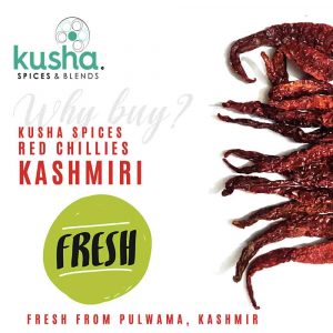 Kusha Spices Red Chillies Kashmiri – Fresh