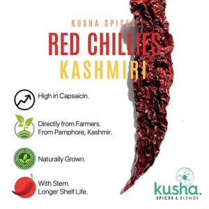 Kusha Spices Red Chillies Kashmiri – USP