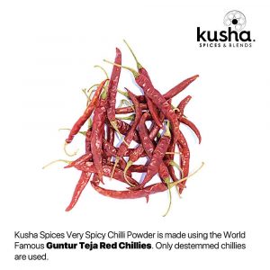 Kusha Spices Very Spicy Chilli Powder Teja Chillies