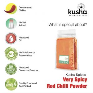 Kusha Spices Very Spicy Chilli Powder USP