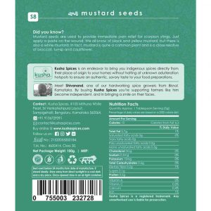 Mustard Seeds Back Label New