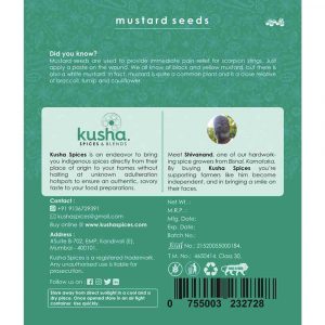 Mustard Seeds Back Label Old