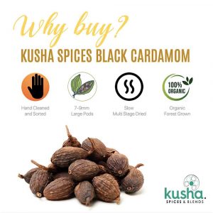 Why Buy Kusha Spices Black Cardamom